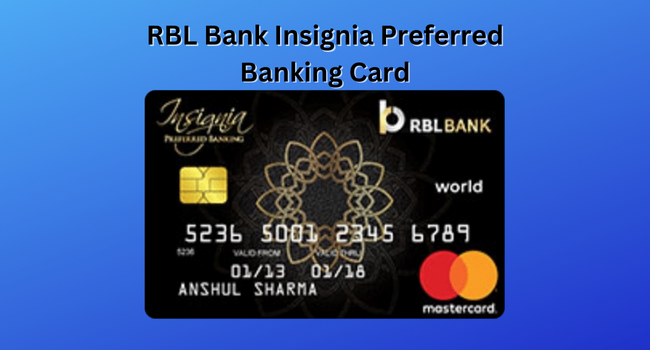 RBL Bank Insignia Preferred Banking Card