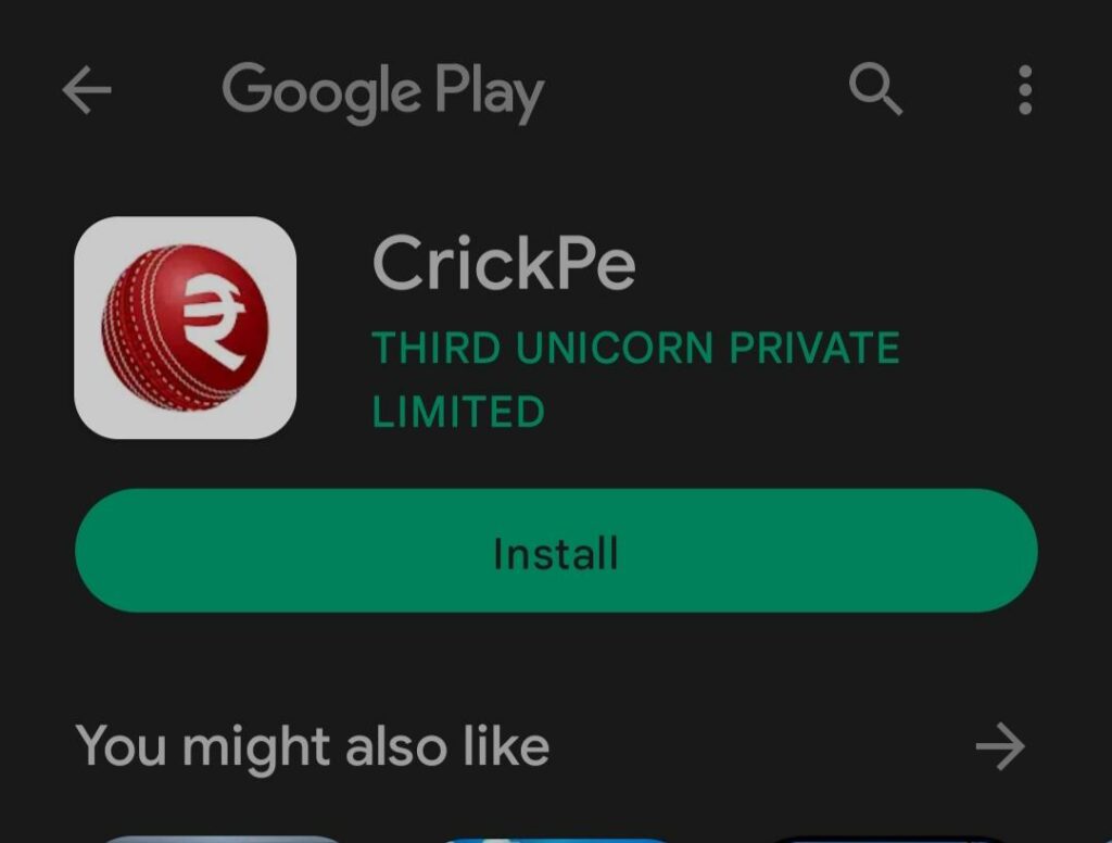 crickpe app