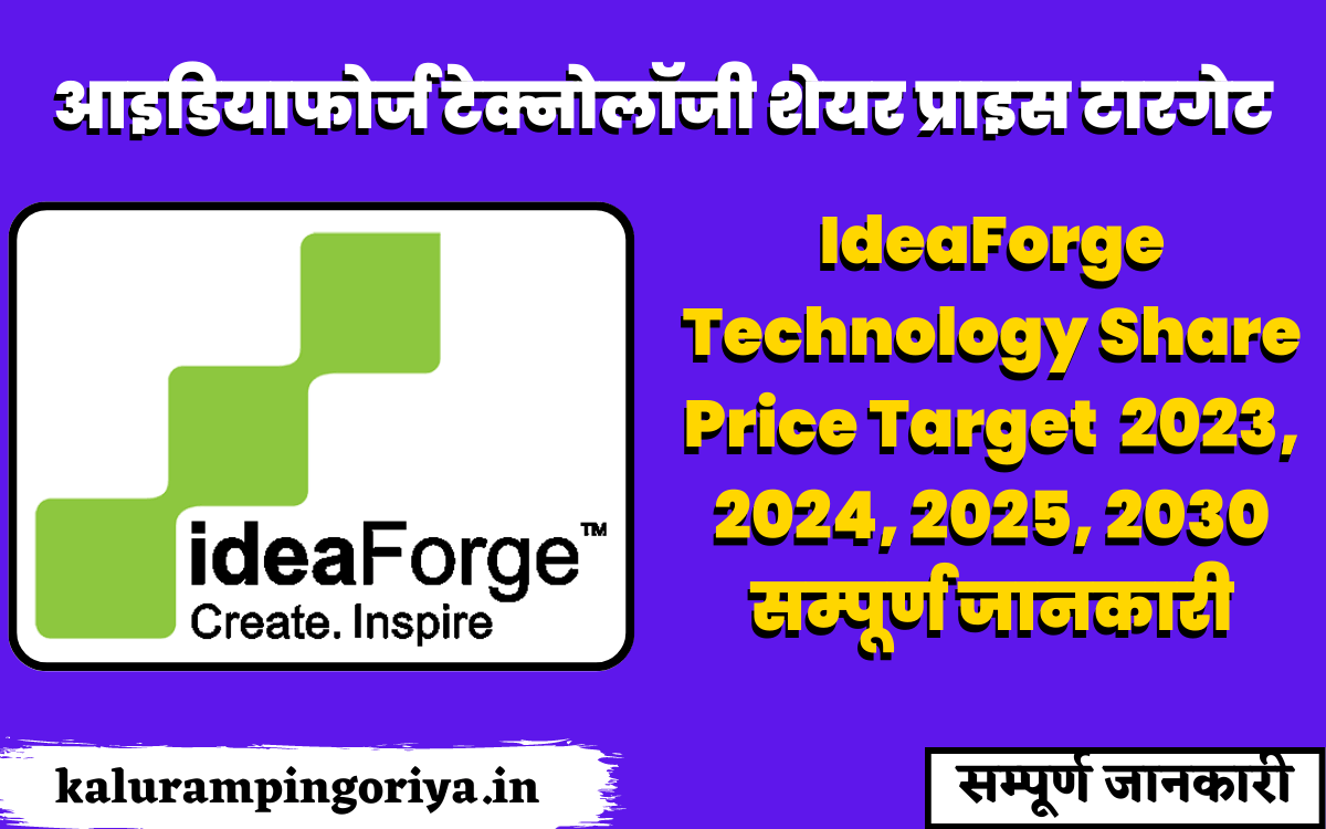 IdeaForge Technology Share Price Target